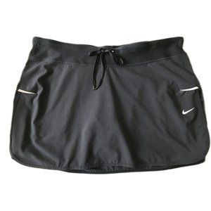 Nike Womens Dri Fit Tennis Skirt Skort Black Size Medium